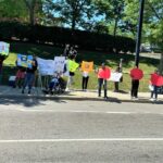 Protesters Rally At BlueHub Capital Headquarters