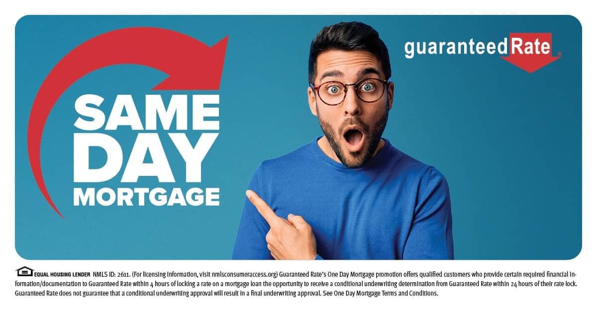 Guaranteed Rate Launches “Same Day Mortgage”